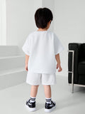 Stylish Kids' Boston Outfit Set - Summer Breathable 2-Piece Shorts & T-Shirt